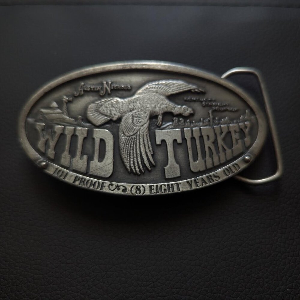 Bergamot Brass Works Vintage Wild Turkey Belt Buckle